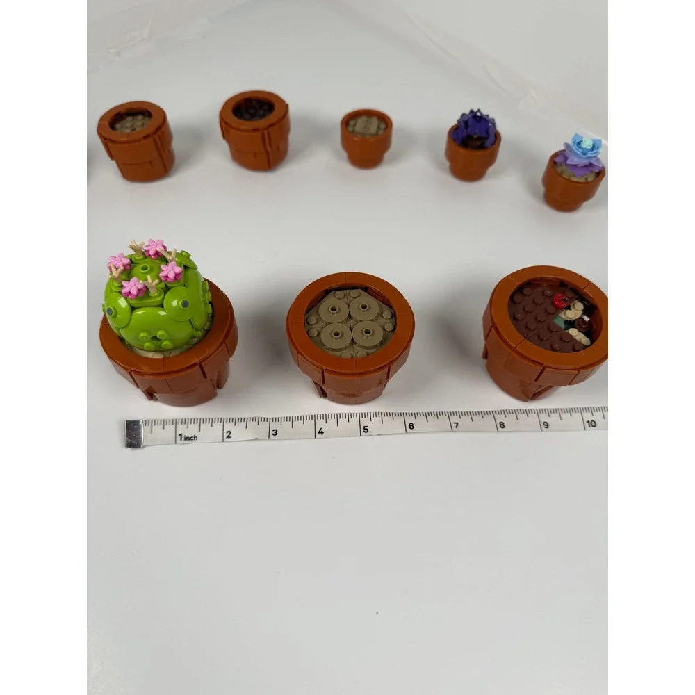 LEGO Flower Plants Brown Pots Multi 10329 Botanical Collection Incomplete As Is